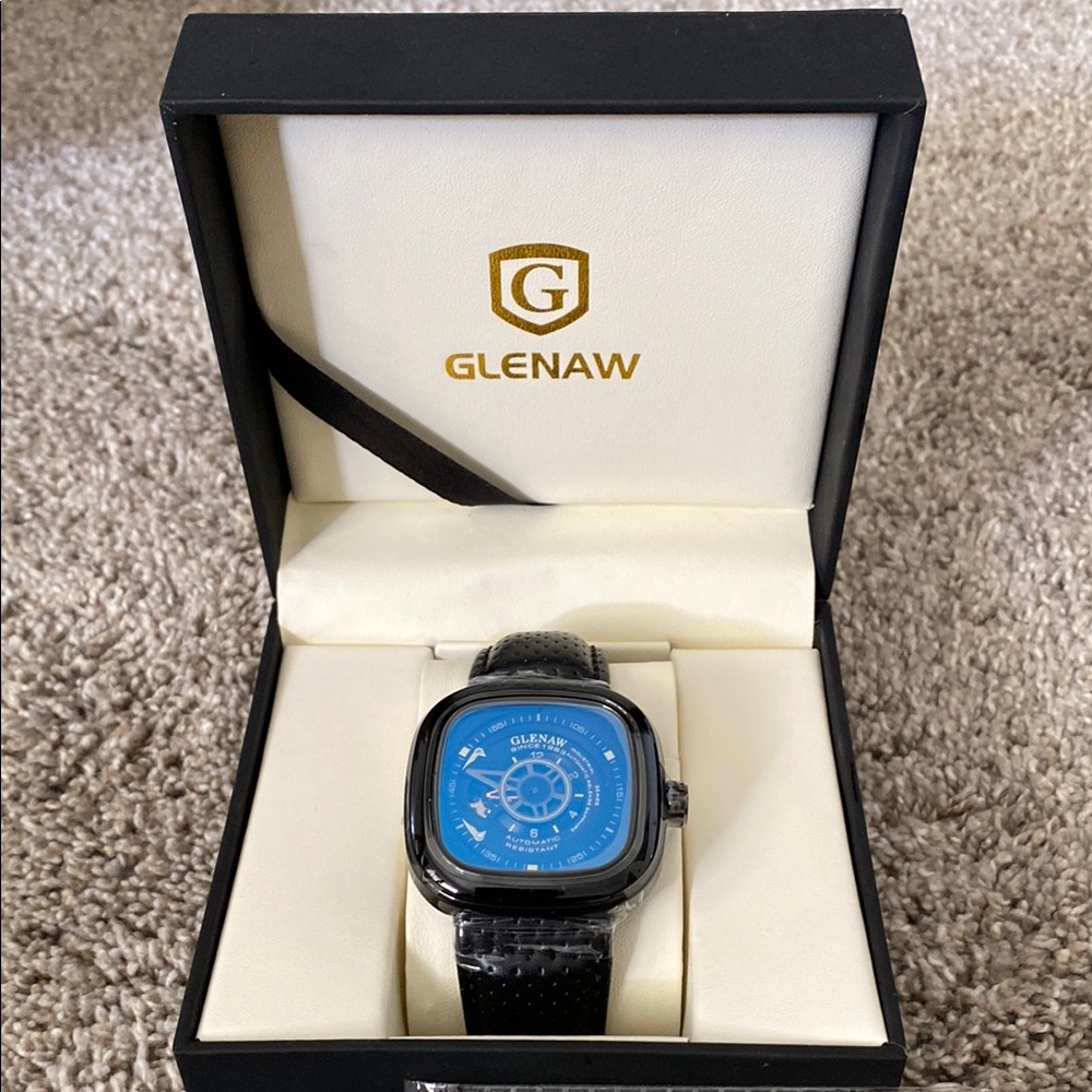 Glenaw Black NEW with box Watch